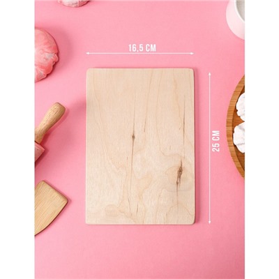Доска разделочная деревянная Доляна «Правила нашей кухни», 25×16,5 см