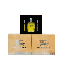 (LUX) Подарочный парфюмерный набор 3в1 Burberry For Men