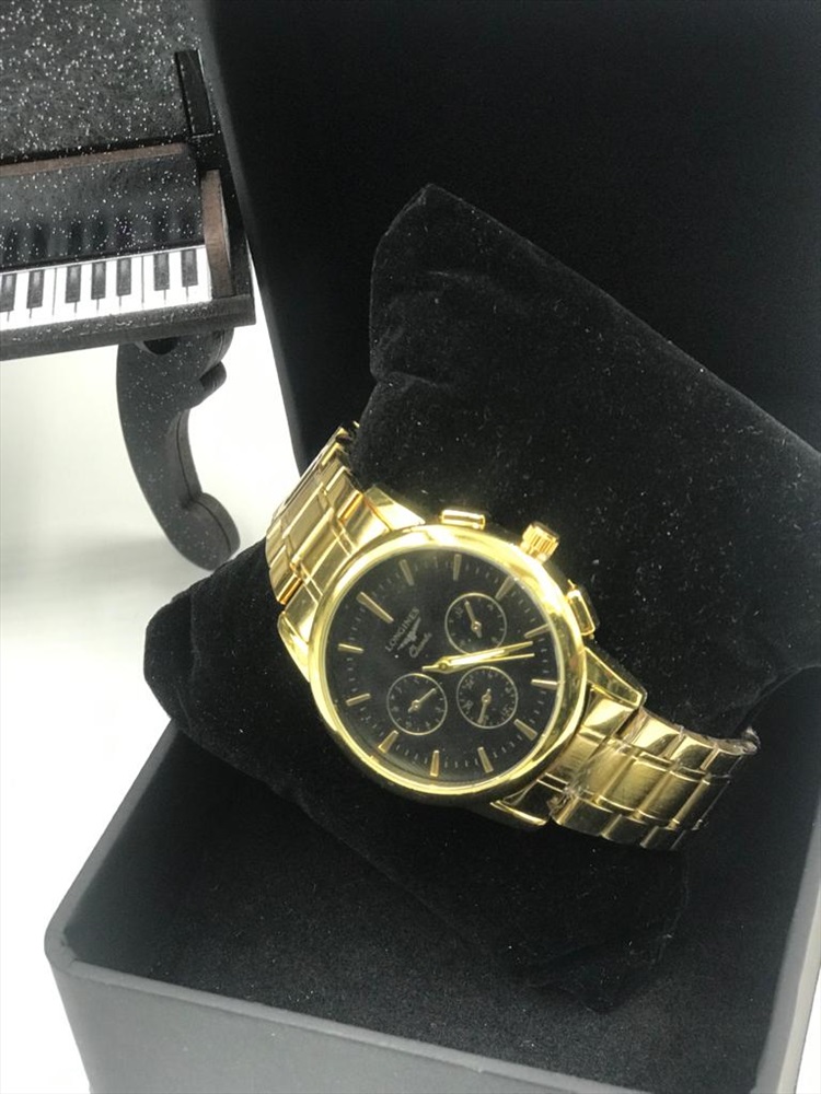 Мужские часы классика с браслетом черный/золото купить, отзывы, фото, доставка - Покупки-просто58