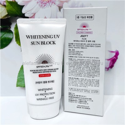 Солнцезащитный крем JIGOTT Whitening UV Sun Block Cream SPF50+/PA+++ 70ml (125)