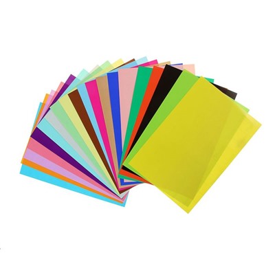 Бумага цветная самоклеящаяся А4, 20 листов, 20 цветов HOBBY TIME "№6", 145 г/м2