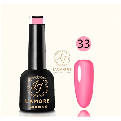 Гель лак для ногтей Luxury L’AMORE FASHION 12мл тон 33