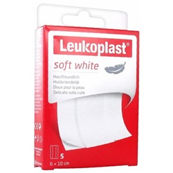 Essity Leukoplast Soft White 5 Pansements 6 x 10 cm