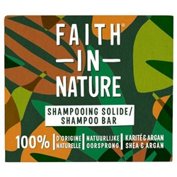 Faith In Nature Shampoing Solide au Karit? et Argan 85 g
