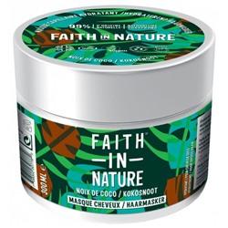 Faith In Nature Masque Capillaire ? la Noix de Coco pour Cheveux Secs 300 ml