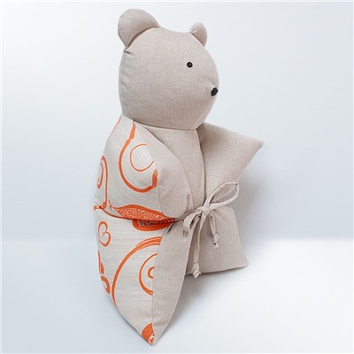 Декоративная подушка "Мишка", оранжевый (DP.М-5)