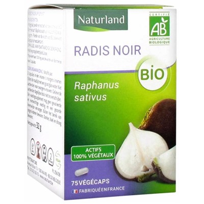 Naturland Radis Noir Bio 75 V?g?caps