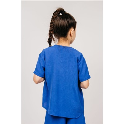 Рубашка для девочки 0610 Синий