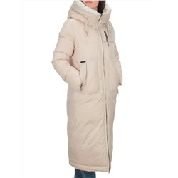 9120 LT.BEIGE Пальто зимнее женское (200 гр. холлофайбера)