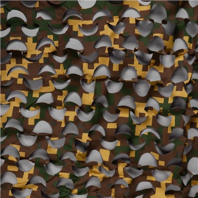 Сетка маскировочная, 3 × 2,2 м, жёлто-коричневая, «Пейзаж Утка»