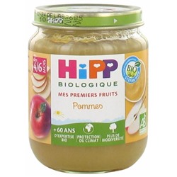HiPP Mes Premiers Fruits Pommes d?s 4-6 Mois Bio 125 g