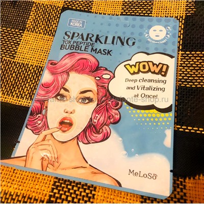 Маска MeLoSo Sparkling Tox Peptide Bubble Mask (78)
