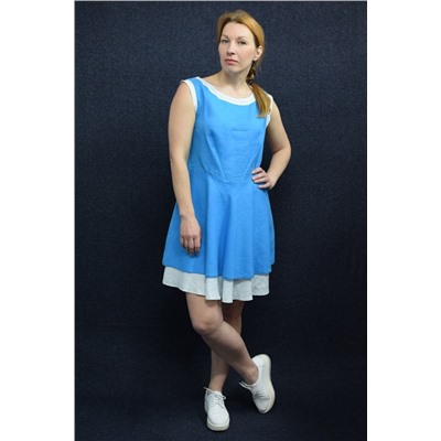 VIVA LADY 9319V_4C68-Р49_170 голубой, Платье