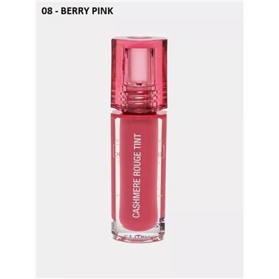 DR. CELLIO/ Тинт для губ CASHMERE ROUGE TINT 3,5 гр. #08 BERRY PINK (ягодно-розовый)