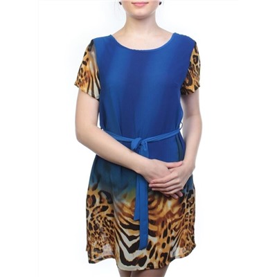 1512 BLUE Платье женское (100% полиэстер)