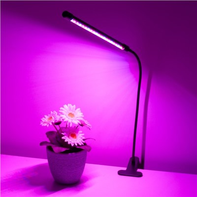 Светодиодный светильник для растений на прищепке Elektrostandard, Fito, 700х18х18 мм, 8Вт, LED, цвет чёрный