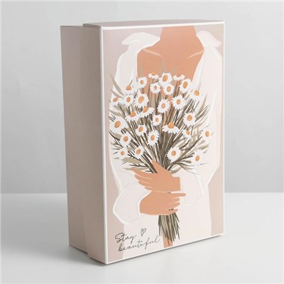 Коробка складная «Ромашки», 30 × 20 × 9 см