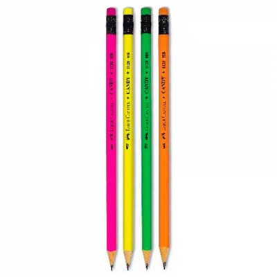 Чернографитный карандаш Candy, цветной корпус, твердость HB, в 2-х пластиковых пеналах по 72 шт., 144 шт