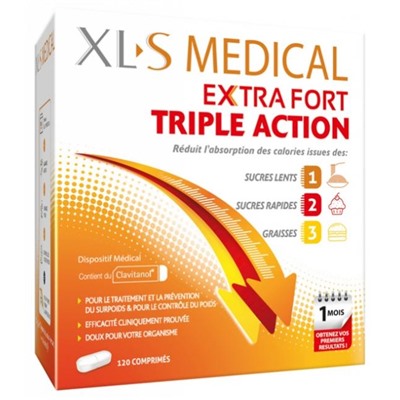 XLS Medical Extra Fort Triple Action 120 Comprim?s