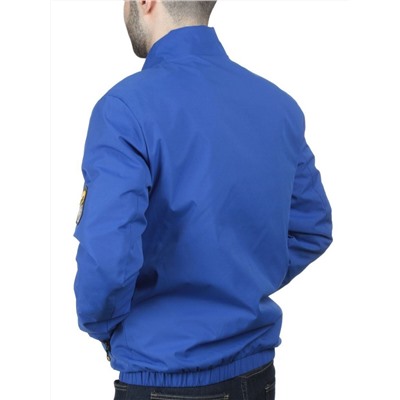 EM25057 BLUE Куртка-бомбер мужская демисезонная (100 гр. синтепон)
