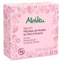 Melvita Savon P?tales de Roses and Miel d Acacia Bio 100 g