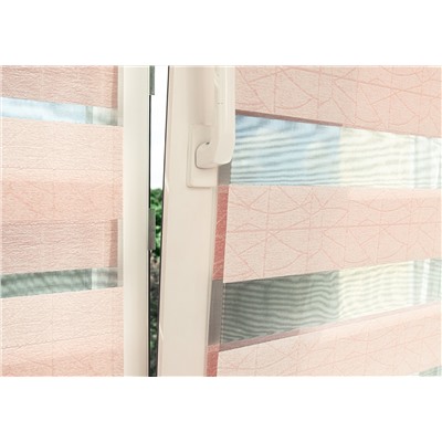Рулонная штора мини "День-Ночь Сантайм Роко", розовый (df-200532-gr)