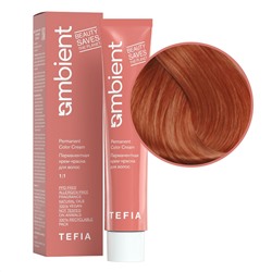 TEFIA Ambient 8.43 Перманентная крем-краска для волос / Светлый блондин медно-золотистый, 60 мл