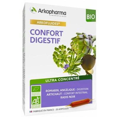 Arkopharma Arkofluides Confort Digestif Bio 20 Ampoules