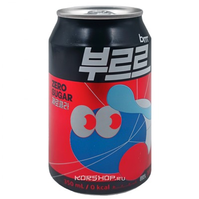 Газированный б/а напиток Кола Brrr Zero Cola Ilhwa, Корея, 350 мл Акция