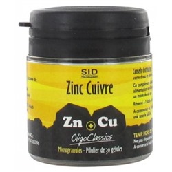 S.I.D Nutrition OligoClassics Zinc Cuivre 30 G?lules