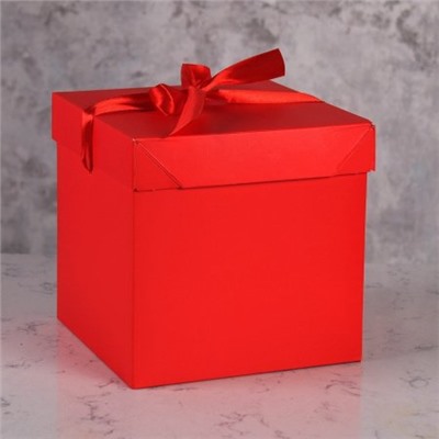 Коробка подарочная 15х15х15 см складная / 100-M /уп 12/960/ микс (Черный)
