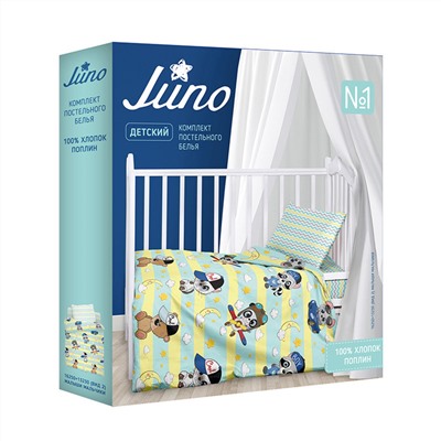 КПБ в детскую кроватку поплин Juno <781778 Морские обитатели>
