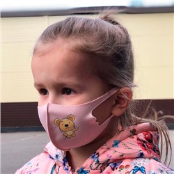 Детская многоразовая защитная маска (для девочки)