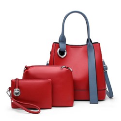 Набор сумок из 3 предметов, арт А52, цвет:красный