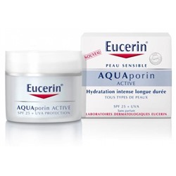 Eucerin Aquaporin Active Soin Hydratant Tous Types de Peaux SPF25 + UVA 50 ml
