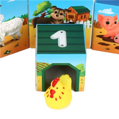Настольная игра «Умные кубики. Животные фермы», 1+