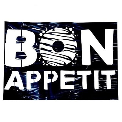 Наклейка‒трафарет интерьерная Bon appetit