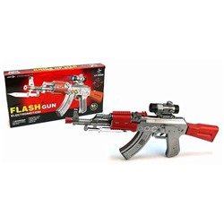 Детский автомат Калашникова АК-47 Flash Gun, со световыми и звуковыми эффектами, вибрация, 52 см