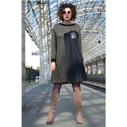 Платье Avanti 1245-3 черный/серый