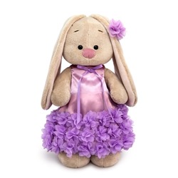 Мягкая игрушка «Зайка Ми в платье с оборкой из цветов», 25 см