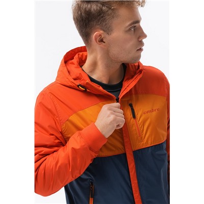 Куртка OMBRE C447-pomaranczowa