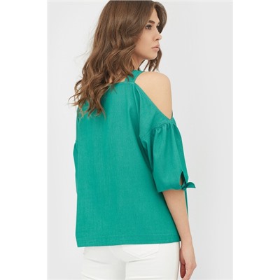 Блуза "AURI" зеленый ЛЕТО