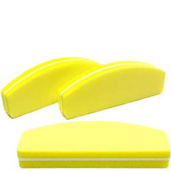 MIRAGE Баф-ластик лодка (8,5см_3см) жёлтый упаковка 20 штук