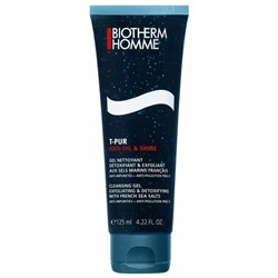 Biotherm Homme T-Pur Anti Oil and Shine Gel Nettoyant D?toxifiant and Exfoliant 125 ml
