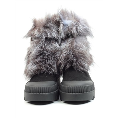 04-M20-5046 Ботинки зимние женские (натуральная замша, натуральный мех)