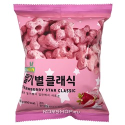 Кукурузные снэки в форме звездочек со вкусом клубники SD Food, Корея, 60 г Акция