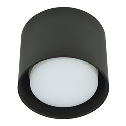 DLC-S608 GX53 BLACK Светильник декоративный накладной, серия Sotto. Без лампы, цоколь GX53. Металл. Черный. TM Fametto