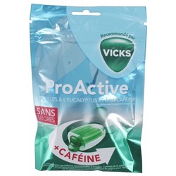 Vicks Pro Active Pastilles Eucalyptus Caf?ine 72 g