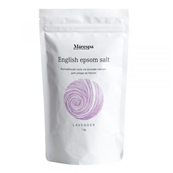Соль для ванны English epsom salt с натуральным эфирным маслом лаванды