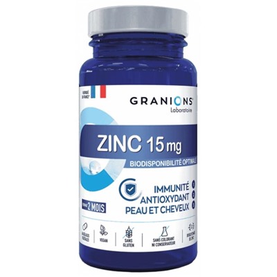 Granions Bisglycinate de Zinc 15 mg 60 G?lules V?g?tales